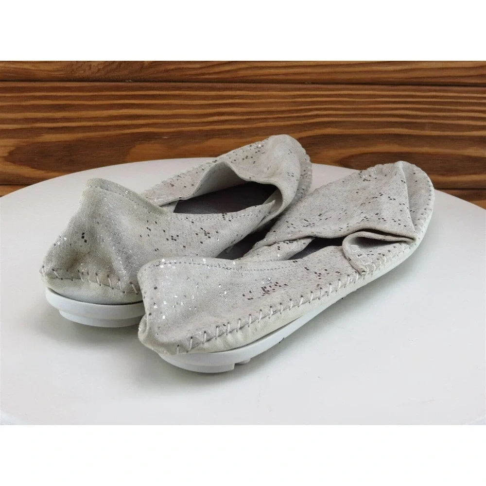 Aerobics Size 40‎ Ballet Shoes Gray Leather Women M